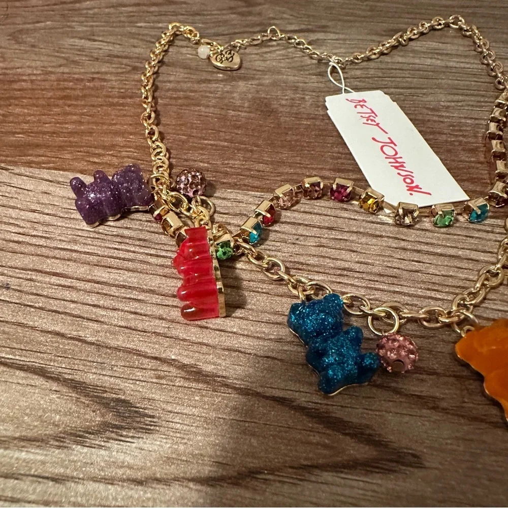 Betsey Johnson Gummy Bear Frontal Necklace